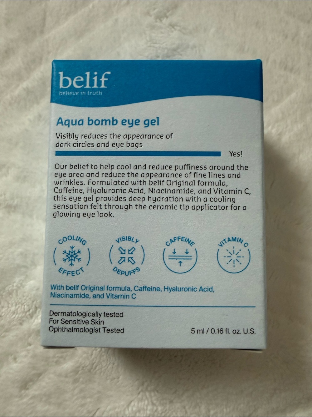 Aqua Bomb Eye Gel - Hydrating Cooling Eye Gel 5 mL